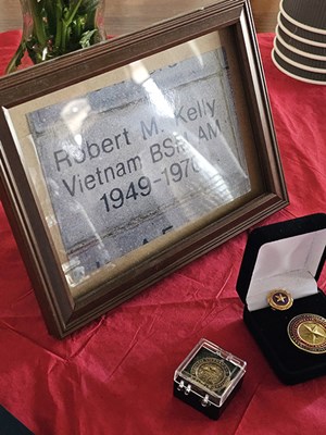 SGT Robert M. Kelly&#39;s &#40;U.S. Army&#41; medals and ribbons.